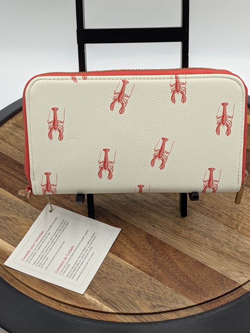 NWT Thirty-One All About The Benjamins Wallet - Little Lobsters Retired Print